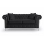 Pohovka Roma Chesterfield II Černá