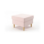 Kvalitní čalouněný taburet (podnožka) Světle růžová - galerie #3