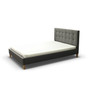 Čalouněná postel DAVID šedá rozměr 140x200 cm - galerie #2