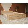 Vyvýšená masivní postel Euro 160x200 cm včetně roštu Olše - galerie #4