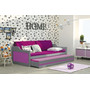 Dětská postel nebo gauč s výsuvnou postelí DAVID 190x80 cm Růžová Borovice - galerie #5