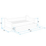 Dětská postel nebo gauč s výsuvnou postelí DAVID 190x80 cm Zelená Bílá - galerie #6