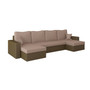Rohová rozkládací sedací souprava z eko-kůže RUMBA - galerie #6