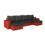 Rohová rozkládací sedací souprava z eko-kůže RUMBA - galerie #2