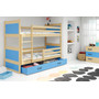 Dětská patrová postel RICO 190x80 cm Modrá Bílá - galerie #3