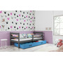 Dětská postel ERYK 200x90 cm Bílá Ružové - galerie #3