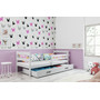 Dětská postel ERYK 200x90 cm Bílá Ružové - galerie #1