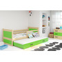 Dětská postel s výsuvnou postelí RICO 190x80 cm Modrá Borovice - galerie #5