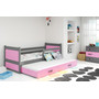 Dětská postel s výsuvnou postelí RICO 190x80 cm Bílá Borovice - galerie #1