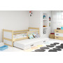 Dětská postel s výsuvnou postelí RICO 200x90 cm Bílá Borovice - galerie #1