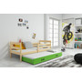 Dětská postel s výsuvnou postelí ERYK 190x80 cm Zelená Bílá - galerie #4