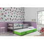 Dětská postel s výsuvnou postelí ERYK 190x80 cm Zelená Bílá - galerie #3