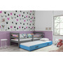 Dětská postel s výsuvnou postelí ERYK 190x80 cm Modrá Bílá - galerie #2