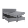 Čalouněná postel ATLANTIC včetně úložného prostoru 180x200 Světle šedá - galerie #1