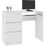 Počítačový stůl A-6 levá bílá - galerie #2