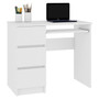 Počítačový stůl A-6 levá bílá - galerie #1