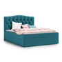 Čalouněná postel RIVA 140x200 cm Modrá - galerie #2