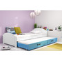 Dětská postel LILI s výsuvným lůžkem 90x200 cm - bílá Šedá - galerie #4