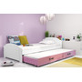 Dětská postel LILI s výsuvným lůžkem 90x200 cm - bílá Modrá - galerie #3