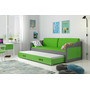 Dětská postel nebo gauč s výsuvnou postelí DAVID 200x90 cm Zelená Bílá - galerie #11