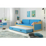 Dětská postel nebo gauč s výsuvnou postelí DAVID 200x90 cm Modrá Šedá - galerie #5