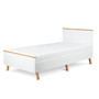 Postel FRISK 90 cm - bílá/ dub - galerie #2