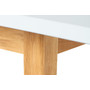 Rozkladací jídelní stůl FRISK 140 cm - bílá/dub - galerie #1