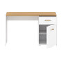 Pracovní stůl s komodou  ANTHO  - bílá/dub - galerie #1