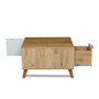 Konferenční stolek SKADI - dub/bílá - galerie #1