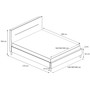 Čalouněná postel KAROLINA šedá rozměr 160x200 cm - galerie #1