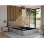 Čalouněná postel MOON rozměr 140x200 cm Krémová - galerie #5