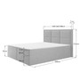 Čalouněná postel ROMA rozměr 140x200 cm Tmavě šedá - galerie #1