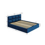 Čalouněná postel OTTO rozměr 140x200 cm Modrá - galerie #1