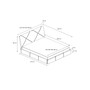 Čalouněná postel KARO rozměr 80x200 cm Tmavě šedá - galerie #1
