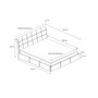 Čalouněná postel ADLO rozměr 80x200 cm Tmavě šedá - galerie #1