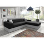 Rohová sedací souprava Infinity Lux Levá Černá/šedá - galerie #1
