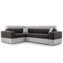 Rohová sedací souprava Infinity Mini Pravá Černá/šedá - galerie #5