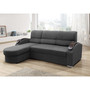 Rohová sedací souprava Megan Levá Tmavě šedá - galerie #5