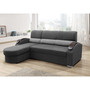 Rohová sedací souprava Megan Levá Tmavě šedá - galerie #4