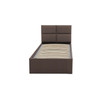 Čalouněná postel MONOS bez matrace rozměr 90x200 cm Světle šedá - galerie #1