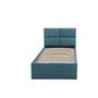 Čalouněná postel MONOS bez matrace rozměr 90x200 cm Světle šedá - galerie #2