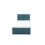 Čalouněná postel MONOS s pěnovou matrací rozměr 90x200 cm Namořnická modrá - galerie #2