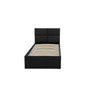 Čalouněná postel MONOS II bez matrace rozměr 90x200 cm - Eko-kůže Černá eko-kůže - galerie #1