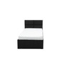 Čalouněná postel MONOS II s pěnovou matrací rozměr 90x200 cm - Eko-kůže Bílá eko-kůže - galerie #1