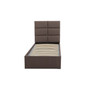Čalouněná postel TORES bez matrace rozměr 90x200 cm Tmavě šedá - galerie #4