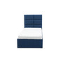 Čalouněná postel TORES s pěnovou matrací rozměr 90x200 cm Namořnická modrá - galerie #5