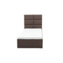Čalouněná postel TORES s pěnovou matrací rozměr 90x200 cm Tmavě šedá - galerie #4