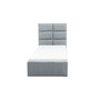 Čalouněná postel TORES s pěnovou matrací rozměr 90x200 cm Tmavě šedá - galerie #3