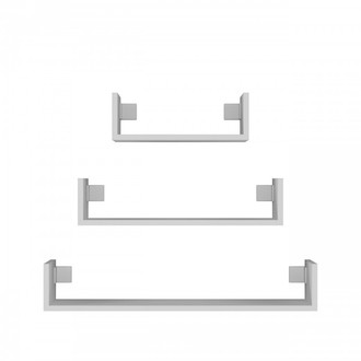 Set tří poliček MOBI 3P - bílá