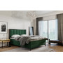 Čalouněná postel LOFT rozměr 140x200 cm Zelená - galerie #2
